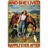 And She Lived Happily Ever After - Vintage Metal Signs - 20*30cm/30*40cm - Western&Farm