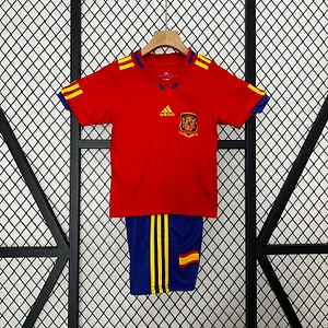 2010 Retro Spain Home Football Shirt 1:1 Thai Quality Kids Size