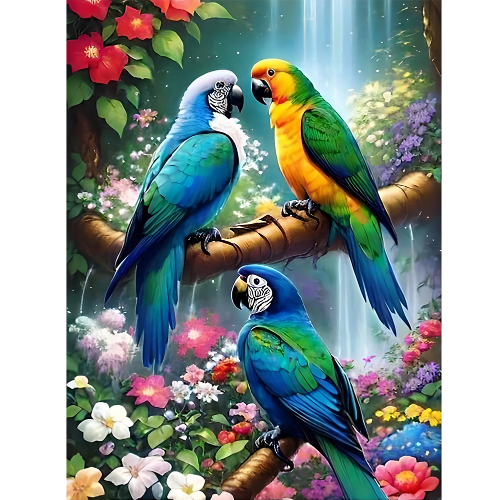 Macaw 30*40cm(canvas) full round drill diamond painting