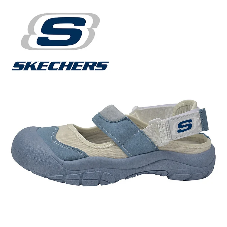 Miękkie, codzienne sandały SKECHERS zapinane na rzep