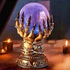 Halloween Celestial Crystal Ball - Luxury Magic Glowing Flash Glass Plasma Ball Static Flash Ball Creative Transparent Ghost Home Decor
