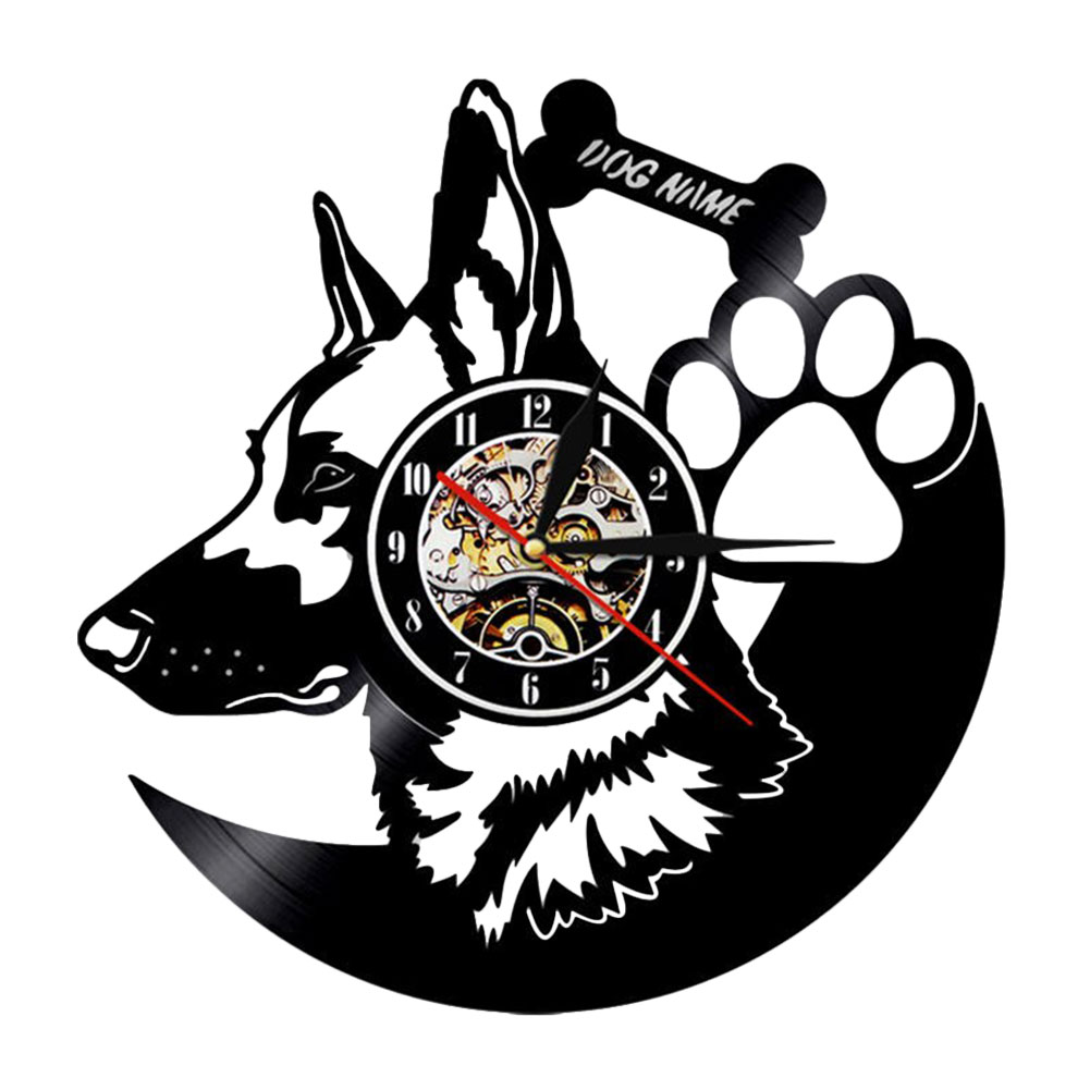 

German Shepherd Dog - Vinyl Record Wall Clock - Without LED, 501 Original