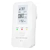 4-in-1 Gas & Carbon Monoxide Detector Plug in with LED Color Display Ultra Sensitive CO Detector with Temperature Humidity Display for Home Kitchen Hotels RV Apartment Travel