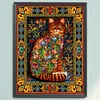 (US Only)Cat Printed Cross Stitch Kit 50x67cm DIY 11CT Thread Art Needlework Home Decor