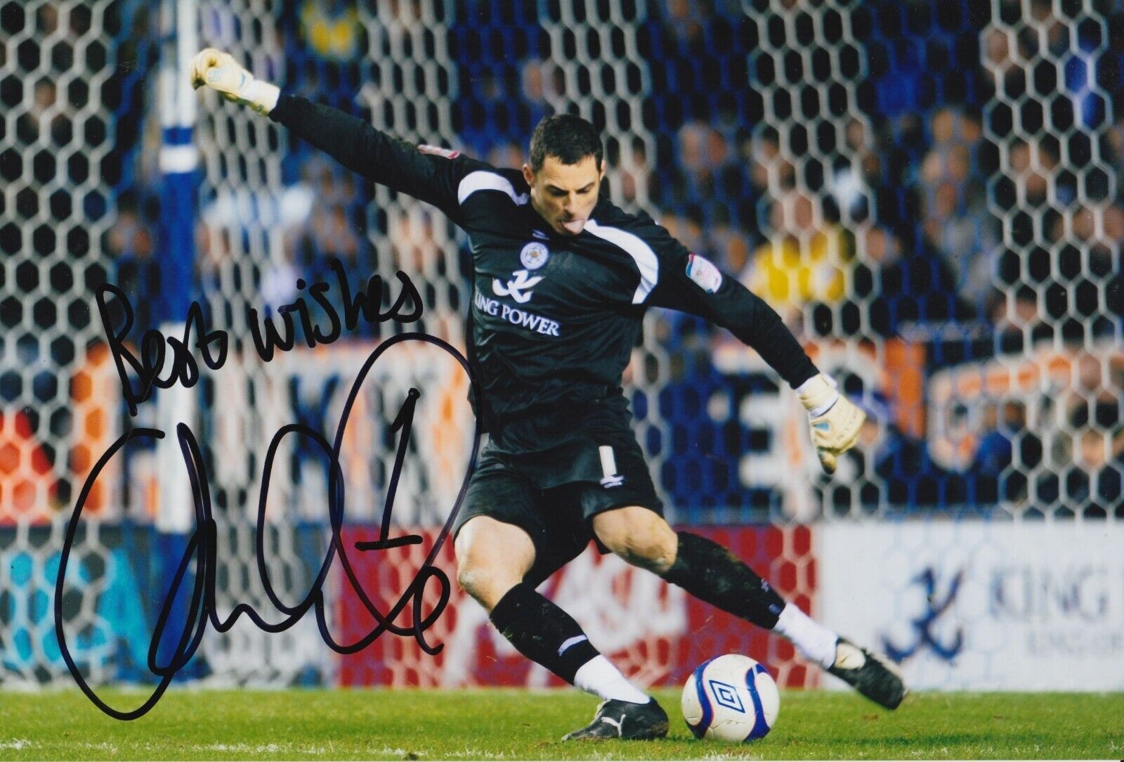 Chris Weale Hand Signed 12x8 Photo Poster painting - Leicester City Football Autograph 1.