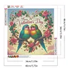 Diamond Painting -DIY Full Round Drill Valentine's Day Parrot