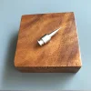 Wood Ashtray with 316L Stainless Steel Poker Spike