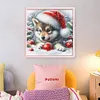 Christmas Dog-11CT Stamped Cross Stitch 40*40cm/15.75*15.75in