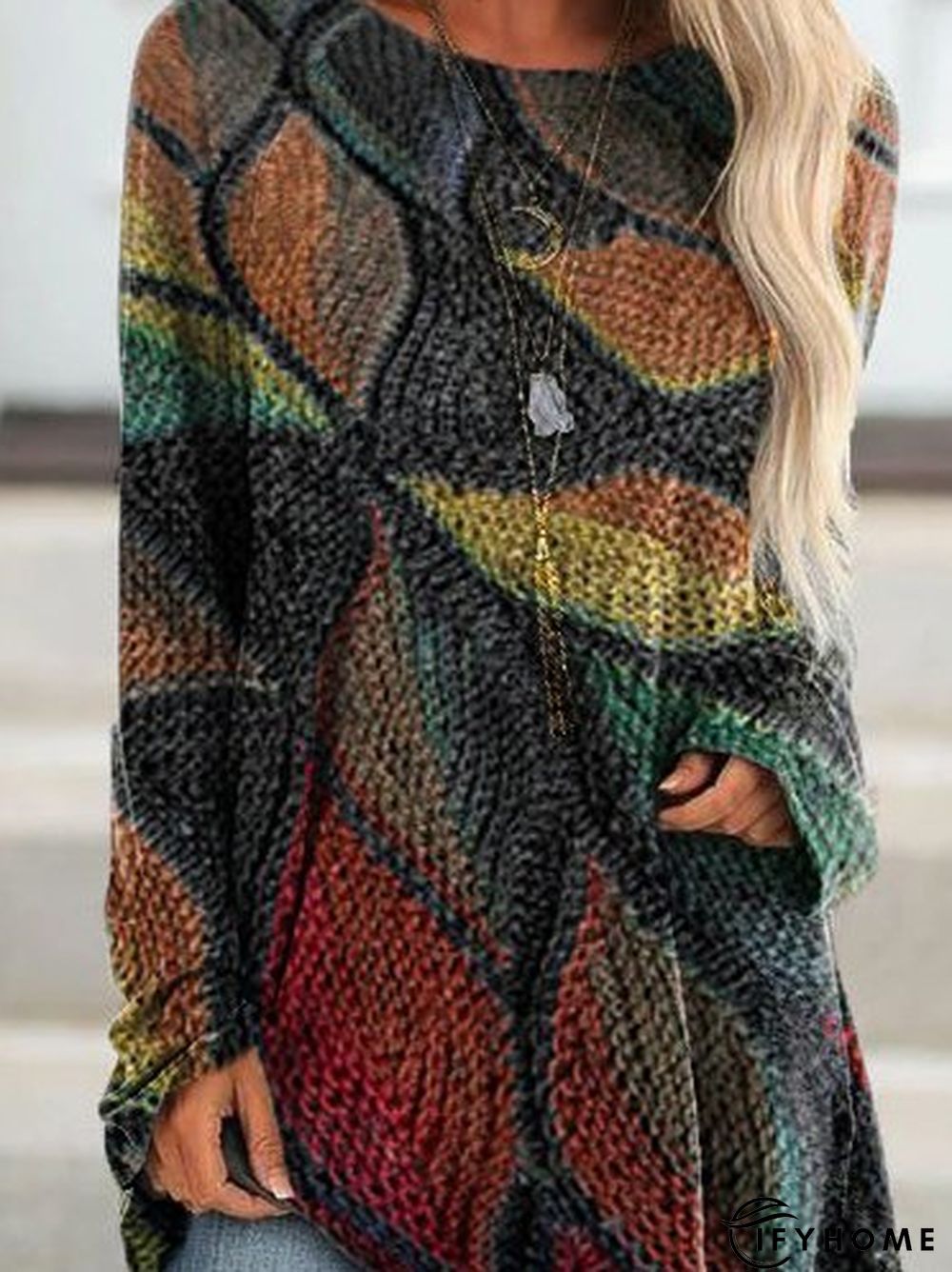 Shift Long Sleeve Crew Neck Tops | IFYHOME