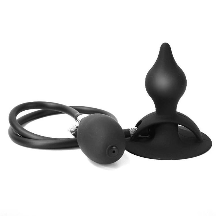 pornhint Pornhint BDSM Huge Inflatable Anal Butt Plug Prostate Massage Anus Vaginal Expander Dildo BDSM