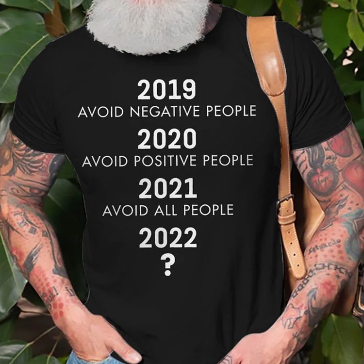 2019~2022 Graphic Print Men's Cotton T-Shirt-Compassnice®