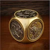 Luck Muse Four Beasts Feng Shui Yin Yang Bagua Rotating Copper Coin Decor