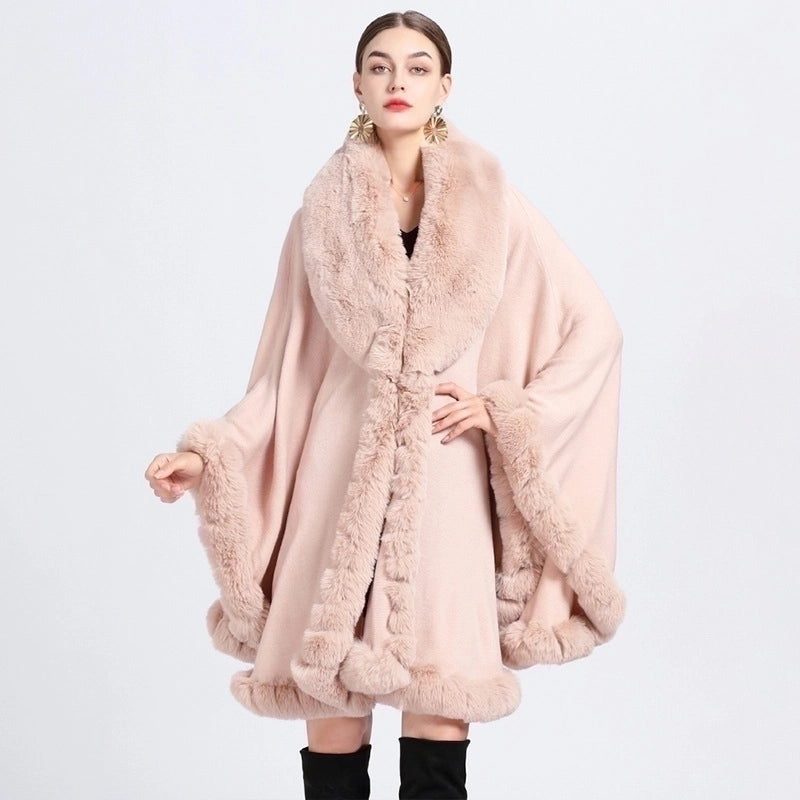 Women's Streetwear Solid Color Imitation Cashmere Shawl