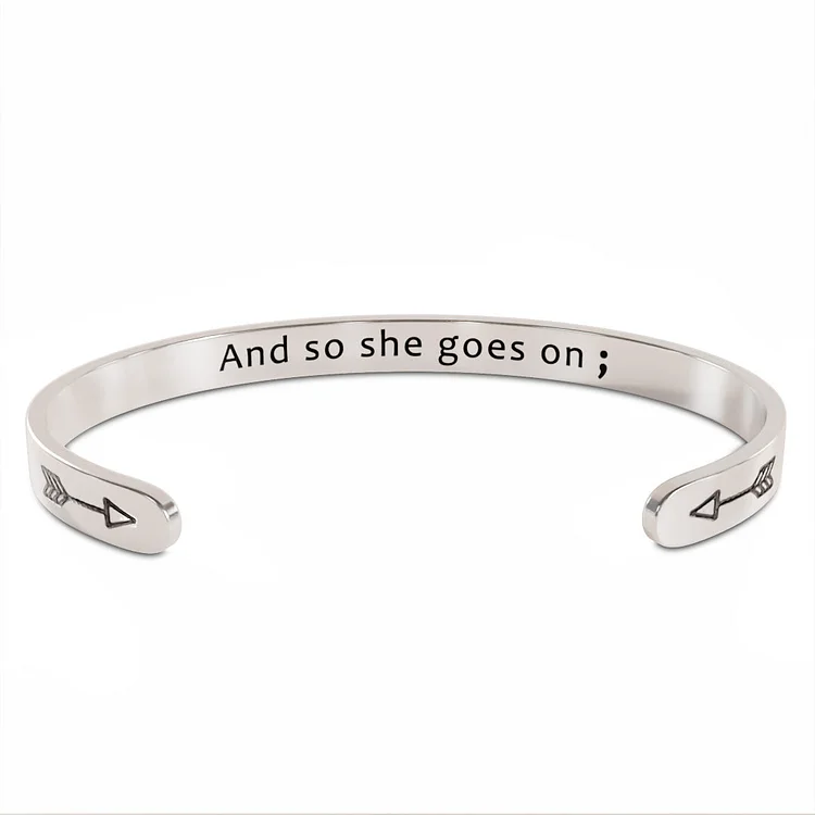 For Self - And So She Goes On Bracelet