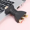 HDMI-compatible Male to 3 RCA Female Composite AV Audio Video Adapter Converter