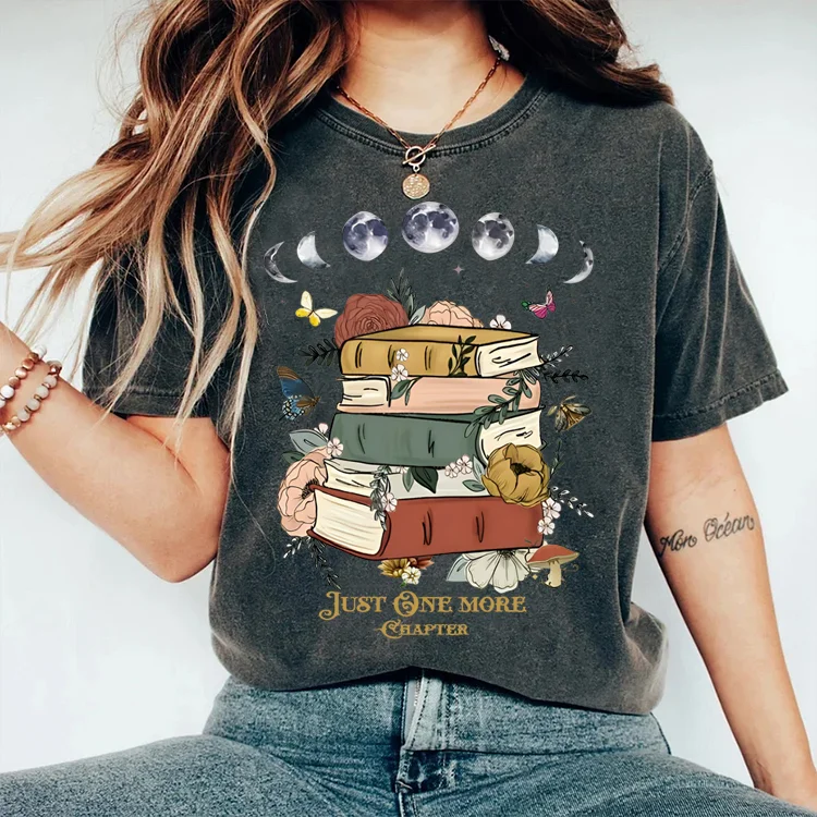 Eagerlys Just One More Chapter Book Lovers T-shirt Eagerlys