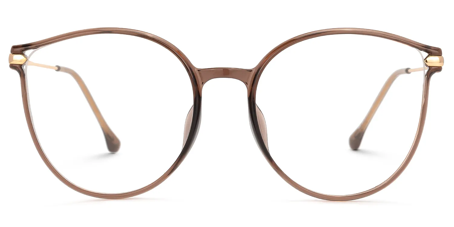 Saige Braun Cateye Brille Braun