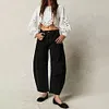 Gioiacombo&trade; Nuovi jeans a gamba larga retr&ograve; alla moda da donna