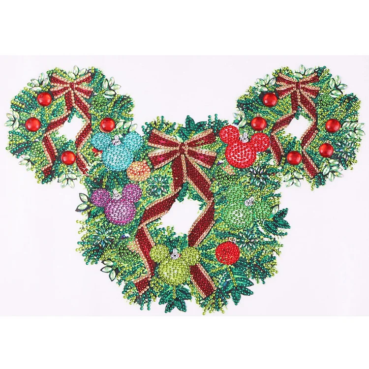Christmas Wreath - Partial Drill - Special Diamond Painting(40*30cm)