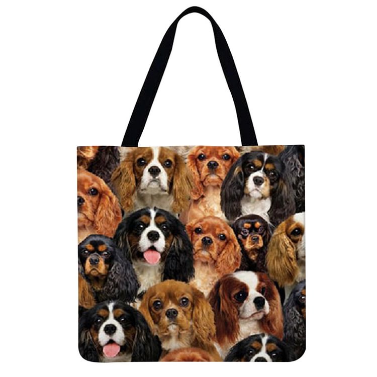 Dogs - Linen Tote Bag