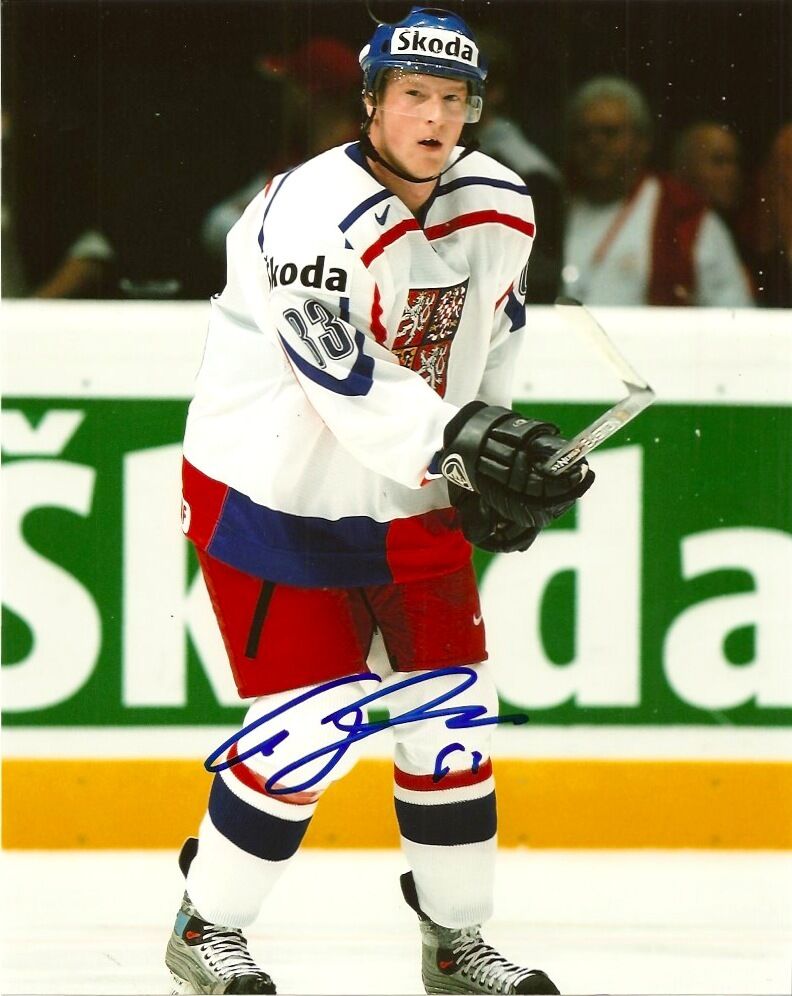 Team Czech Ales Hemsky Signed Autographed 8x10 Photo Poster painting COA TWO