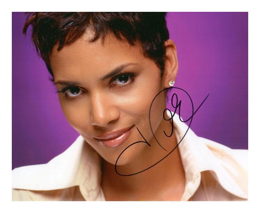 HALLE BERRY AUTOGRAPHED SIGNED A4 PP POSTER Photo Poster painting PRINT 3