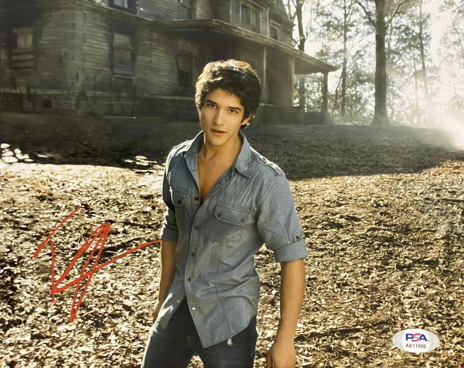 Tyler Posey Signed Autographed Teen Wolf Scott McCall 8x10 Photo Poster painting PSA/DNA