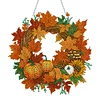 Diamond Painting Thanksgiving Pumpkin Wreath Pendant