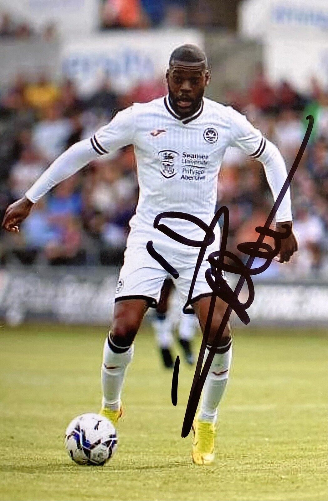 Olivier Ntcham Genuine Hand Signed Swansea City 6X4 Photo Poster painting 3