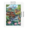 Lotus Pond Loft-11CT Stamped Cross Stitch 40*60cm/15.75*23.62in (Big Size)