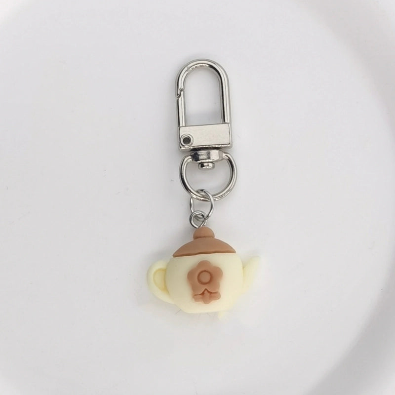 Cute Ethnic Style Romantic Letter Cup Teapot Alloy Bag Pendant Keychain
