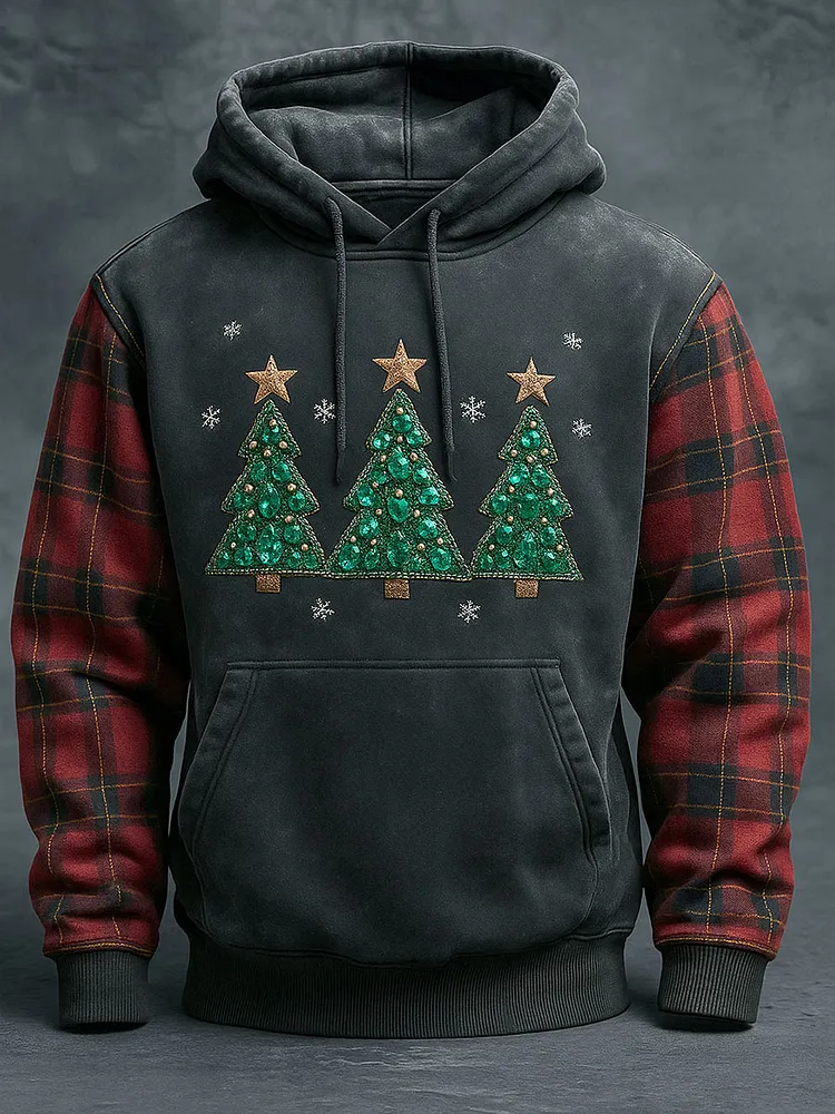 Christmas Printed Casual Hoodie