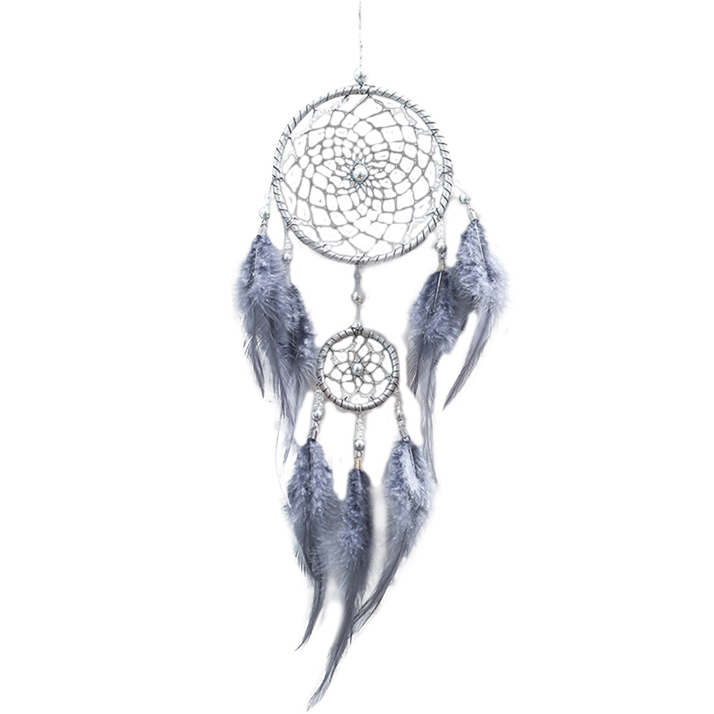 

Mini Handmade Weave Feather Dream Catcher Wall Pendant for Valentine Day, 501 Original