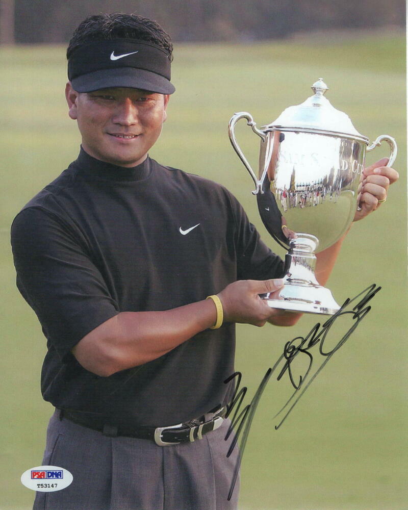 KJ CHOI SIGNED AUTOGRAPH 8x10 Photo Poster painting - PGA TOUR FAVORITE, MASTERS, OPEN PSA