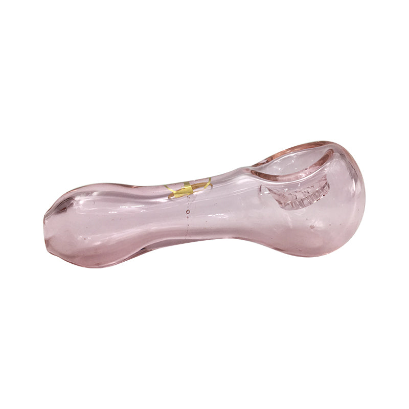 Flashy  Glass Pipe Pink Color Pipes  Hand Pipes