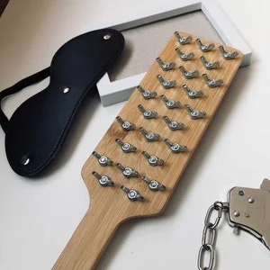 pornhint Pornhint Extreme spiked paddle, Spanking paddle, Sex torture device,Bdsm impact, Bondage paddle, Pain Play, BDSM Punishment, Blood Play, Kinky paddle
