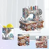 (US Local)Sewing Machine Special Shaped 5D DIY Diamond Art Kit Tabletop Decorations for Adults