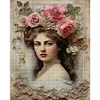 >SALE<Lady Printed Cross Stitch Kit 40x50cm DIY 11CT Thread Art Needlework Home Decor
