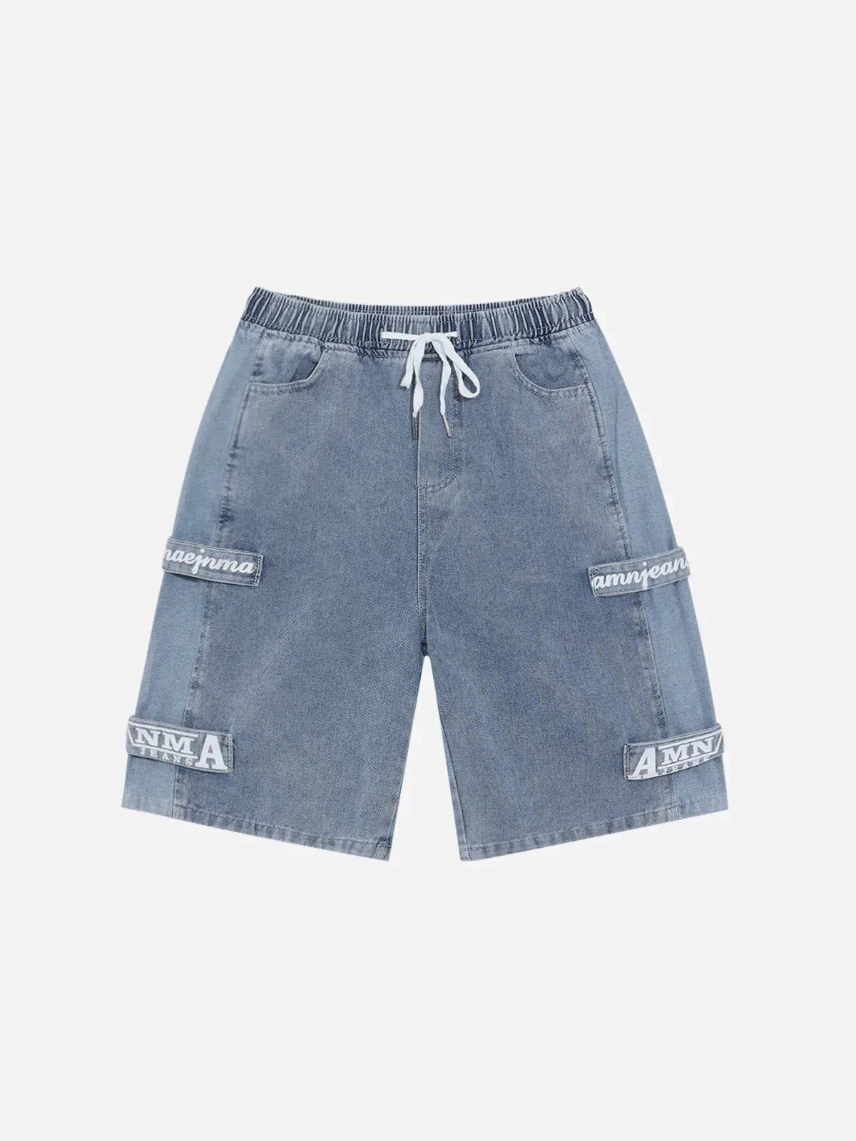 Fankay?- Splicing Design Denim Shorts