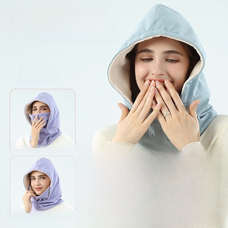 Ski Hat Head Cover Polar Fleece Scarf Scarf Face Protection Neck Integrated Cycling Cold-proof Outdoor Sports Warm