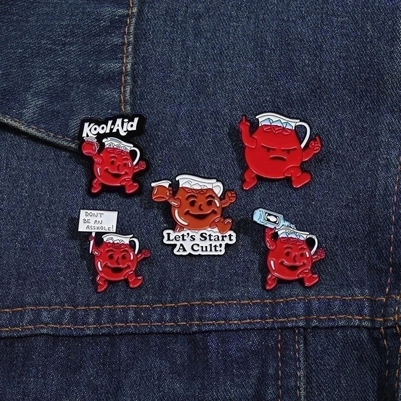 Cartoon Style Cowboy Style Letter Cup Alloy Stamping Stoving Varnish Women’s Brooches