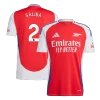 SALIBA #2 Arsenal Home Soccer Jersey 2024/25