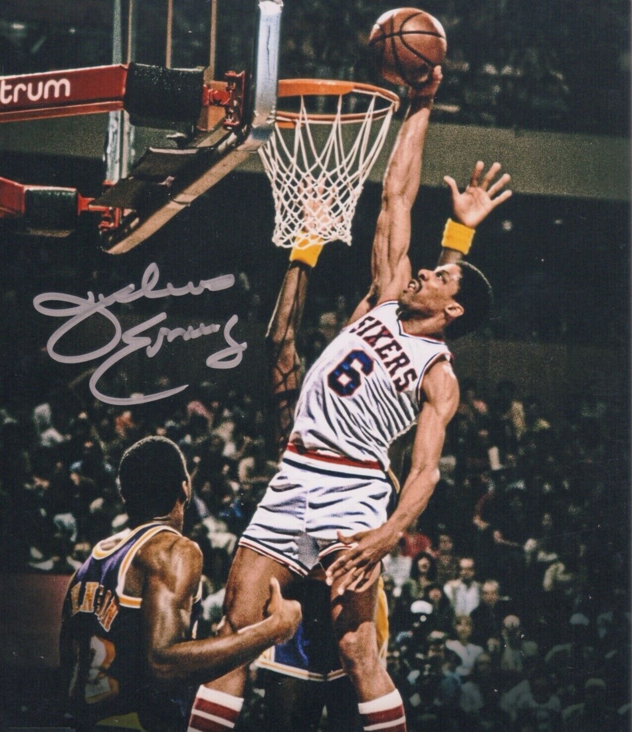 Julius Erving Autographed Signed 8x10 Photo Poster painting ( HOF 76ers ) REPRINT