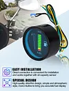 12V Fuel Level Gauge 10 LED 2Inch Car Gas Gauge for Car Motorcycle SUV ATV Truck