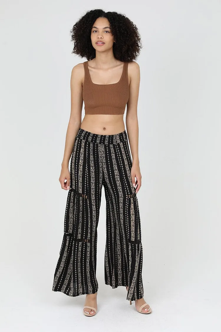Midnight Vine Palazzo Pants