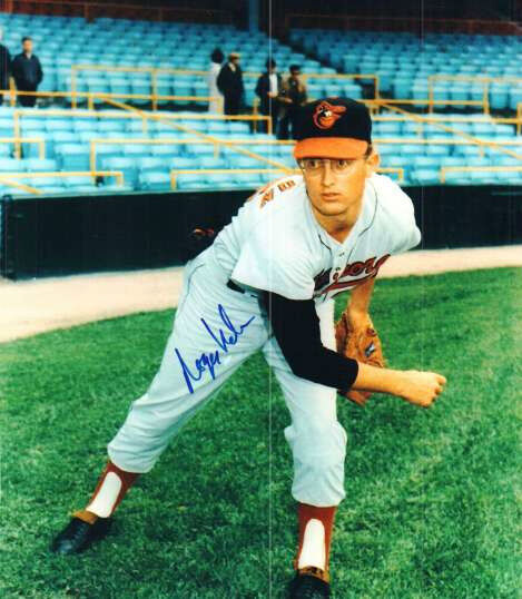 Signed 8x10 ROGER NELSON Baltimore Orioles Photo Poster painting- COA