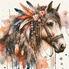 (US Local)Horse-11CT Stamped Cross Stitch Kit(40x40cm)