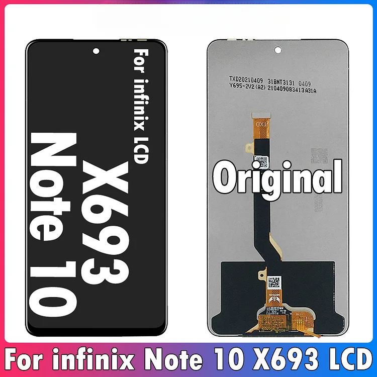 6.95inch Original For Infinix Note 10 X693 LCD Display Assembly Replacement Touch Screen Digitizer For Note10 LCD Repair Parts
