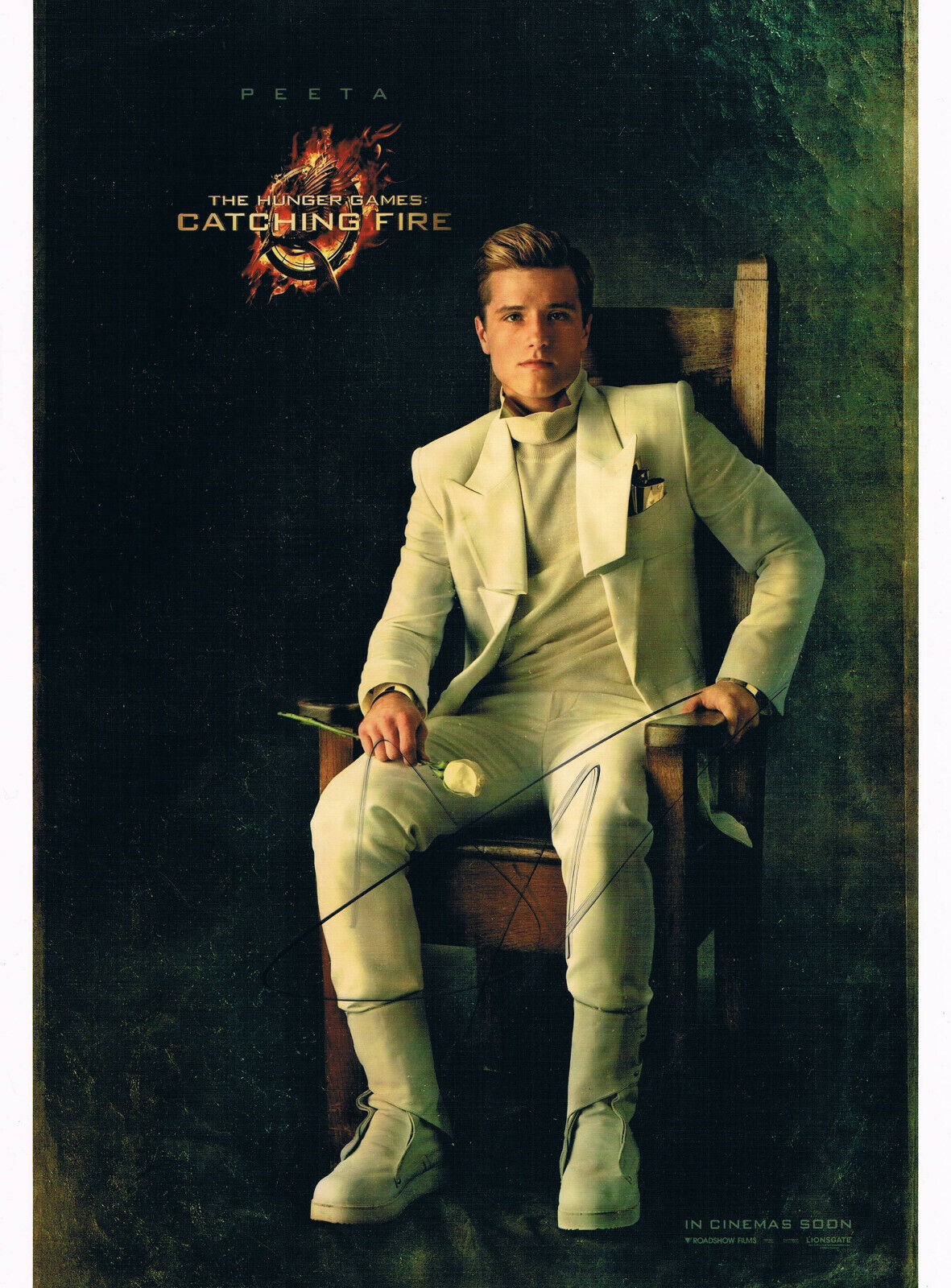 Josh Hutcherson 1992- genuine autograph IN PERSON signed Photo Poster painting 8x12 Hunger Games