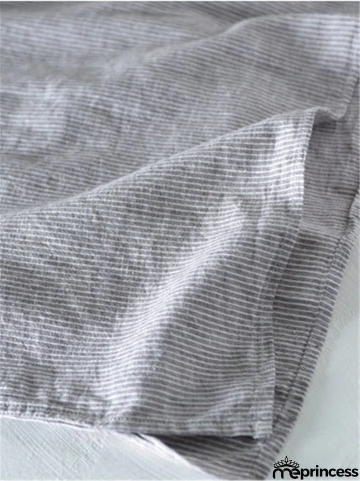 Men's Striped Button Up Shirts